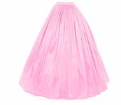 JANAK Full length long flared silk skirt (Pink)