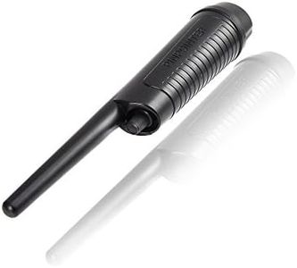 Handheld Pinpointer Probe Metal Detector -Audible Sound Alert, Save Battery Automatic Power Off & Low Battery Indicator, Waterproof LED/Vibration Indication and Submersible Tip - SereneLife PMD58, Black