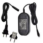 HQRP AC Adapter for Canon VIXIA HF-R800, HF-R82, HF-R80, LEGRIA HF R66, HF R67, HF R68, HF R606 Camcorder Charger Power Supply Cord + Euro Plug Adapter