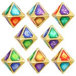 Genshin Impact Genius Invokation TCG Elemental Dice Game Props Accessories Collection Toys (8 pcs)