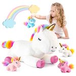 Gifts for Girls Age 3-8, Luckades Pillow Toy Unicorn Gifts Unicorn Toys for Girls Age 3-8 Soft Toys Unicorn Stuffy for Girls Age 3-8 Birthday Gift for 3-8 Year Old Girls