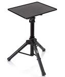 BIGVUE Projector Tripod Stand from 23" to 46", Laptop Tripod Stand Height Adjustable, Laptop Floor Stand with Plate & Speaker Tripod Stand for Office, Home, Stage, Studio, DJ Racks Holder Mount