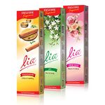 Lia Agarbatti Special Combo Pack | Pack Of 3 (166 Sticks Per Pack) | Chandanam, Jas, Prime Rose Incense | Woody, Floral Incense For Puja, Relaxation, Freshness, Happy Vibes