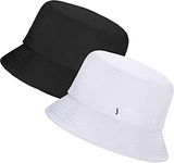 FY LANE Casual wear Printed Bucket Fisherman hat for Men and Women for Summer Unisex Hats/caps (black+WHITE)