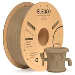 ELEGOO PLA+ Filament 1.75mm Wood Colour 1KG, PLA Plus Tougher and Stronger 3D Printer Filament, Dimensional Accuracy +/- 0.02mm, 1kg Cardboard Spool(2.2lbs) for Most FDM 3D Printers