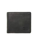 Savile Row Company Black Leather Classic Coin Purse Wallet - Geniuine Leather Multi Credit Card Wallets