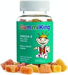 Gummi King DHA Omega-3 Supplement, Lemon/Orange/Strawberry, 60 Count