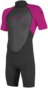 O'Neill Wetsuits Unisex-Youth Reactor II Back Zip Spring Wetsuit, Berry, 10