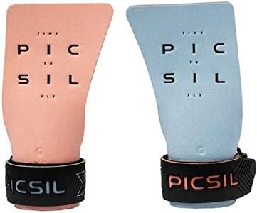 PICSIL Condor Cross Training Grips, No Hole Grips with Technical Fabric, Increased Protection and Comfort, Hand Grips for Gymnastic, Pull ups, Weightlifting, Prevents Blisters and Tears, (G+, Coral)