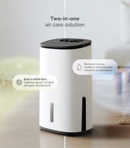 MeacoDry Arete Two 25L Dehumidifier – Powerful Home Moisture Removal