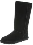 BEARPAW Women's Elle Tall Fashion Boot, Black Ii, 8