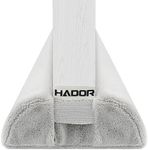 HADOR Door Draft Stopper for Bottom of Door 36 Inch, Grey Twin Triangular Under Door Noise Stopper Sound Blocker, Adjustable Double Side Door Sweep Seal Gap Air Blocker Guard Window Sealer Protector