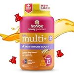 Honibe Kids Multivitamin Gummies Plus Immune Boost | Honey-Based Vitamins Made in Canada | Children's Chewable Gummy Vitamins | Vegetarian Kids Vitamin Gummies | Kids Zinc Vitamin Gummy Bees | 70 gummies