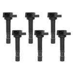 Ignition Coil Pack Set of 6Pcs Replacement for Acura MDX RDX Honda Pilot 3.5L 3.7L V6 Replaces# UF624, 30520RN0A01, E1124