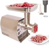 Electric Meat Grinder Heavy Duty,300W Stainless Steel Meat Grinders With Sausage Stuffer Tube, Grinder Plates For Home Commercial Use,