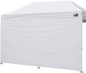 Eurmax USA Instant Canopy SunWall Camping Tent Tarp Shelter 10x20 Canopy Wall Sidewall for Pop Up Canopy Tent,1 Pack Sidewall Only(White)