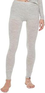 MERINNOVATION Merino Wool Base Layer Pants for Women 100% Merino Wool Thermal Underwear Bottom Elastic Lightweight