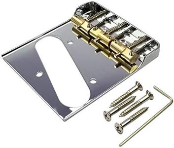 Telecaster Chrome Bridge w/Compensated Brass Saddles & Cut-Down Sides for Fender Tele Guitar