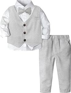 mintgreen Enfant Formel Costume Ensemble Smoking Tenu, Gris Clair, 3-4 Ans, 110