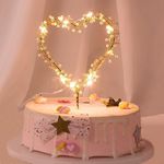 KIPETTO Love Heart Pearl Cake Toppe