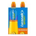 Lucozade Sport Body Fuel - Orange 4x500ml | Isotonic sports drink, with Electrolytes and Vitamin B3 | Still | Bursting with Flavour (Packaging may vary)