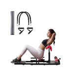 Hip Thrust Machine with High Resistance and Protectors Pad - 3D High Density Polyurethane Cushion - Premium Squat for at Home Gym-Comes with Handles to Exercise Your Arms GlutesWorkout（Black）