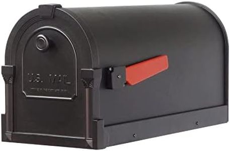 Special Lite Products Savannah Curbside Mailbox, Black, SCS-1014-BLK