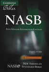 NASB Pitt Minion Reference Bible, Black Goatskin Leather, Red-letter Text, NS446:XR