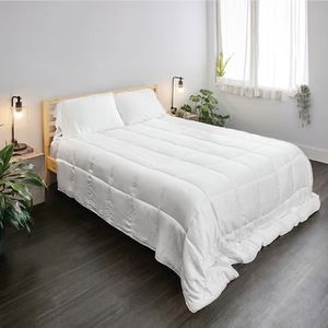 Bamboo Bay All Season Oversized King Comforter, 100% Viscose Made from Bamboo, Soft Quilted Down Alternative Duvet Insert with Corner Tabs, Breathable Cooling Bedding, 98 x 116 Inch