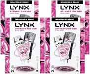 Lynx Attract for Her Gift Set, 4 Pack - 50ml Body Spray & 225ml Body Wash, Fresh Fragrance Duo, Feminine Scent, Great for Gifting or Everyday Use