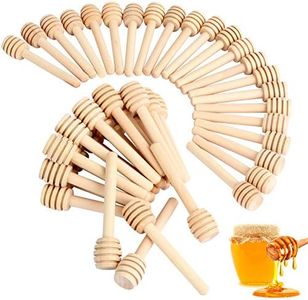 48 Pack Honey Dipper, 3 Inch Mini Wooden Honeycomb Sticks, Small Honey Stirrer Stick, Honey Sticks for Honey Jar Dispense Drizzle Honey and Wedding Party Favors Gift