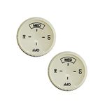 2PCS Baseboard Heater Thermostat Temperature Control Dial Knob Replacement Base Board Knob