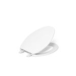 Kohler K-4774-0 Brevia Elongated Toilet Seat with Q2 Advantage, White