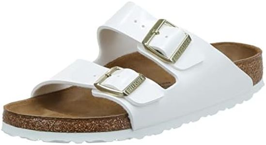 Birkenstock Arizona Unisex Adults' Sandal, White, 9 US M