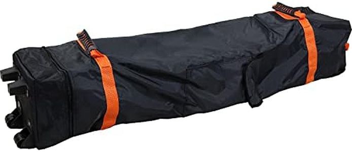 Sunnydaze Premium Pop-Up Canopy Rolling Carrying Bag - 7.25" W x 45.5" L x 7.25" H - 420D Polyester - Black