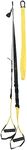 PRISP Home Gym Suspension Trainer - Bodyweight Training Straps for Fitness and Exercise Yellow