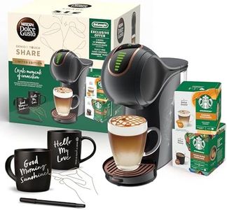 De'longhi Nescafe Dolce Gusto, Genio S Touch EDG426.B Share Bundle, Pod Capsule Coffee Machine, Espresso, Cappuccino, Latte and more, Black