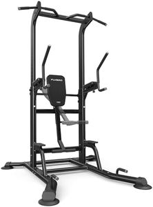 FLYBIRD PT6 Power Tower with Assisted Knee Raise, Multi-Function Pull Up Bar & Dip Station for Core and Ab Training, Heavy Duty Home Gym Equipment, 800 LBS Capacity | FED Fitness