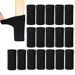 24PCS Chair Leg Protectors, Furniture Socks for Hardwood Floors High Elastic Chair Leg Protectors Non Slip Furniture Leg Socks Furniture Covers Fit Girth from 2.7" to 7" Black