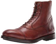 FRYE Men's Bowery Bal Lace Up Fashion Boot, Cognac, 8 M US