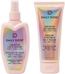 DAILY DOSE Moisturizing Duo: Leave-In Conditioner Detangler Spray + Deep Conditioner, Hair Mask/Masque - Detangles, Repairs, Restores Dry, Damaged, Color Treated Hair for All Hair Types