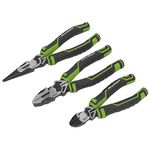 Sealey AK8376HV Green 3pc High Leverage Pliers Set Hi-Vis