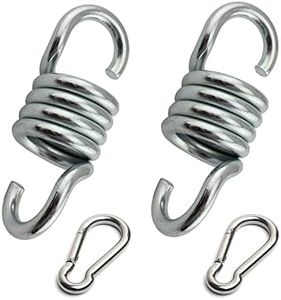 DSBGKJI 2 Pcs 4.3" Heavy Duty Spring Hammock Chair Spring with Buckles, Steel 1100lbs Capacity Porch Swings Spring Suspension Hanger Ceiling Mount Hooks for Hanging Chair,Gym,Heavy Punch Bag