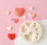 TTOA- Hearts Silicone Fondant Mould | Valentine Sugar Craft Mould | 3D Cake Decorating Mould | Multi Love Icing Mould