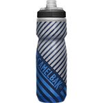 CamelBak Podium Chill Insulated Bike Water Bottle - Easy Squeeze Bottle - Fits Most Bike Cages - 21oz, Navy Stripe