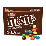 M&MS Milk Chocolate Candy Sharing Size Bag, 10.7 oz