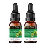 Soulflower Peppermint Essential Oil for Skin & Hair Care, Scalp, Aromatherapy - 100% Pure & Natural Undiluted Oil, Ecocert Cosmos Organic Certified, (Pack of 2) 15ml Each