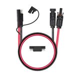Vemote 10AWG Solar Panel to SAE Adapter Cable, Compatible with MC4 Solar Connector, 50Amps for Solar Panels RV Caravan Battery Charger Kit,with SAE Polarity Reverse Adapter (3Meter/10FT)