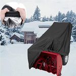 Snow Thrower Cover 420D Waterproof Heavy Duty Anti-UV Snow Blowers Cover Universal Size for Most Electric Two Stage Snowblowers 47" L x 40" H x 32" W