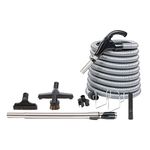 Central Vacuum Accessories Kit with 30ft Hose